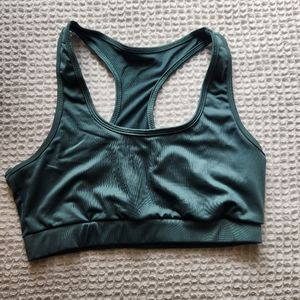 green sports bra